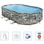 Preview: ARDEBO.de - Bestway Power Steel Comfort Jet Series Pool-Set Oval 610x366x122 cm