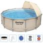 Preview: Bestway Power Steel Swimmingpool Set mit Dach 396x107 cm