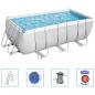 Preview: Bestway Power Steel Pool-Set Rechteckig 412x201x122 cm