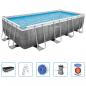 Preview: Bestway Power Steel Pool-Set Rechteckig 488×244×122 cm