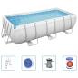 Preview: Bestway Pool-Set Power Steel Rechteckig 404x201x100 cm