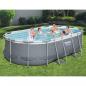 Preview: ARDEBO.de - Bestway Power Steel Aufstellpool Oval 427x250x100 cm