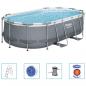 Preview: Bestway Power Steel Aufstellpool Oval 427x250x100 cm