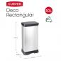 Preview: Curver Tretmülleimer Deco 50 L Silbern