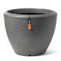 Preview: Capi Pflanzvase Arc Granite Konisch Niedrig 60x48 cm Anthrazit