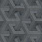 Preview: DUTCH WALLCOVERINGS Tapete Onyx Anthrazit und Golden