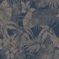 Preview: DUTCH WALLCOVERINGS Tapete Joelle Silbern und Blau