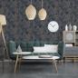 Preview: DUTCH WALLCOVERINGS Tapete Joelle Silbern und Blau