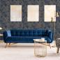 Preview: DUTCH WALLCOVERINGS Tapete Joelle Silbern und Blau