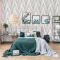 Preview: DUTCH WALLCOVERINGS Tapete Geometric Weiß und Golden