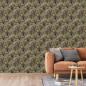 Preview: DUTCH WALLCOVERINGS Tapete Palm Trees Golden und Schwarz