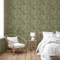 Preview: DUTCH WALLCOVERINGS Tapete Joelle Grün und Golden