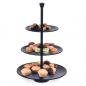 Preview: Excellent Houseware Etagere mit 3 Ablagen 36,5 cm Mattschwarz