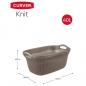 Preview: Curver Wäschekorb Knit 40 L Metallic-Braun