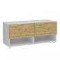 Preview: ARDEBO.de - FMD Aufbewahrungsbank mit 2 Schubladen 108,9x41,7x46,1 cm