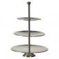 Preview: Excellent Houseware Etagere mit 3 Ablagen 36,5 cm Edelstahl