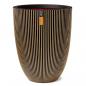 Preview: Capi Vase Groove Elegant 34x46 cm Schwarz und Golden