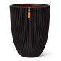 Preview: Capi Vase Groove Elegant 46x58 cm Schwarz