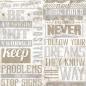 Preview: Noordwand Tapete Friends & Coffee Words and Letters Metallic und Beige