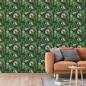 Preview: ARDEBO.de - DUTCH WALLCOVERINGS Tapete Eden Schwarz und Dunkelgrün