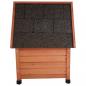 Preview: @Pet Outdoor-Katzenhaus XL 68,5x54x51,5 cm Holz Braun