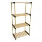 Preview: Storage solutions Schuhregal mit 4 Ablagen Holz 49x28x92,5 cm