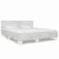 Preview: ARDEBO.de - Bett Grau Natur Rattan 180x200 cm