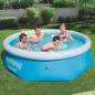 Preview: ARDEBO.de - Bestway Swimmingpool Aufblasbar Rund Fast Set 244x66 cm 57265