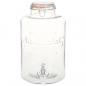 Preview: Wasserspender XXL mit Zapfhahn Transparent 8 L Glas