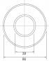 Preview: Nobile WT 50 R Einbaustrahler, GX5,3, 50W, chrom matt (1586000101)