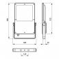 Preview: Philips LED-Strahler CoreLine Tempo Large BVP130 LED260-4S/740 PSU OFA52 ALU C1KC3, 220W, 26000lm, 4000K, grau (09639700)