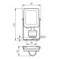 Preview: Philips Ledinaire Scheinwerfer Gen3 BVP164 LED24/840 PSU 20W SWB MDUCE, 2400lm, 4000K, grau (53479799)