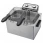 Preview: ProfiCook PC-FR 1038 Doppel-Fritteuse, 5 L, 3000 W, 30-Minuten-Timer, stufenlos, 2 Kontrollleuchten, inox (501038)