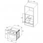 Preview: PKM F7-2B EEK: A Einbaubackofen, 60 cm breit, 54 Liter, Restwärmeanzeige, Vollglasinnentüre, 3 Glasschichten, Gehäusekühlung, Tropfschale, Grillrost