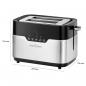 Preview: ProfiCook PC-TA 1170 Toaster, 770-920 W, breite Toastschlitze, Sensor Touch, schwarz/edelstahl