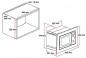 Preview: PKM MW800-20.8 EB Einbau-Mikrowelle, 800 W, 20 L, edelstahl