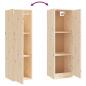 Preview: Wandschrank 30x30x100 cm Massivholz Kiefer