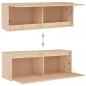 Preview: Wandschrank 100x30x35 cm Massivholz Kiefer