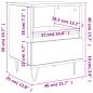 Preview: Nachttische 2 Stk. Sonoma-Eiche 40x35x50 cm Holzwerkstoff