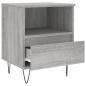 Preview: Nachttische 2 Stk. Grau Sonoma 40x35x50 cm Holzwerkstoff