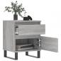 Preview: Nachttisch Grau Sonoma 40x35x50 cm Holzwerkstoff