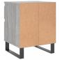 Preview: Nachttisch Grau Sonoma 40x35x50 cm Holzwerkstoff