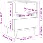 Preview: Nachttisch Sonoma-Eiche 40x35x50 cm Holzwerkstoff