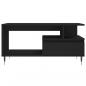 Preview: Couchtisch Schwarz 90x49x45 cm Holzwerkstoff