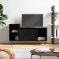 Preview: ARDEBO.de - TV-Schrank Schwarz 100x35x55 cm Holzwerkstoff