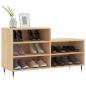 Preview: Schuhregal Sonoma-Eiche 102x36x60 cm Holzwerkstoff