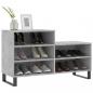 Preview: Schuhregal Betongrau 102x36x60 cm Holzwerkstoff