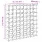 Preview: Weinregal für 72 Flaschen 90,5x23x90,5 cm Massivholz Kiefer