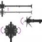 Preview: Tischhalterung für 3 Monitore Schwarz Stahl VESA 75/100 mm