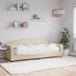 Preview: ARDEBO.de - Tagesbett mit Matratze Creme 80x200 cm Stoff